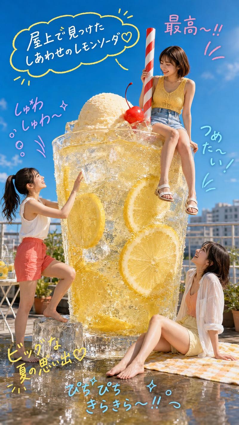 夏日天台柠檬苏打