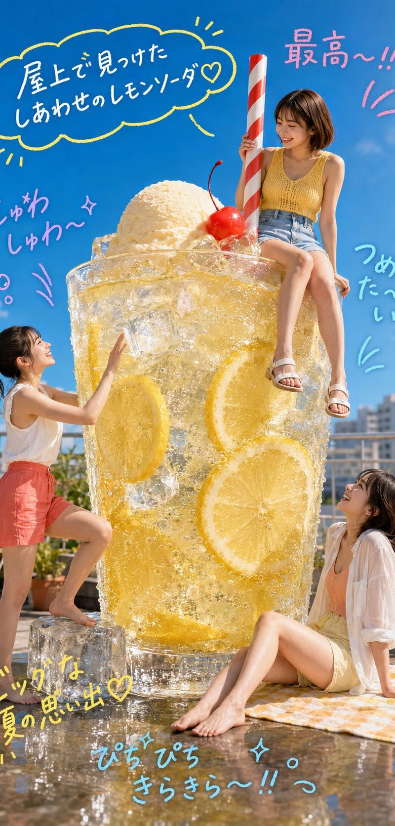 夏日天台柠檬苏打