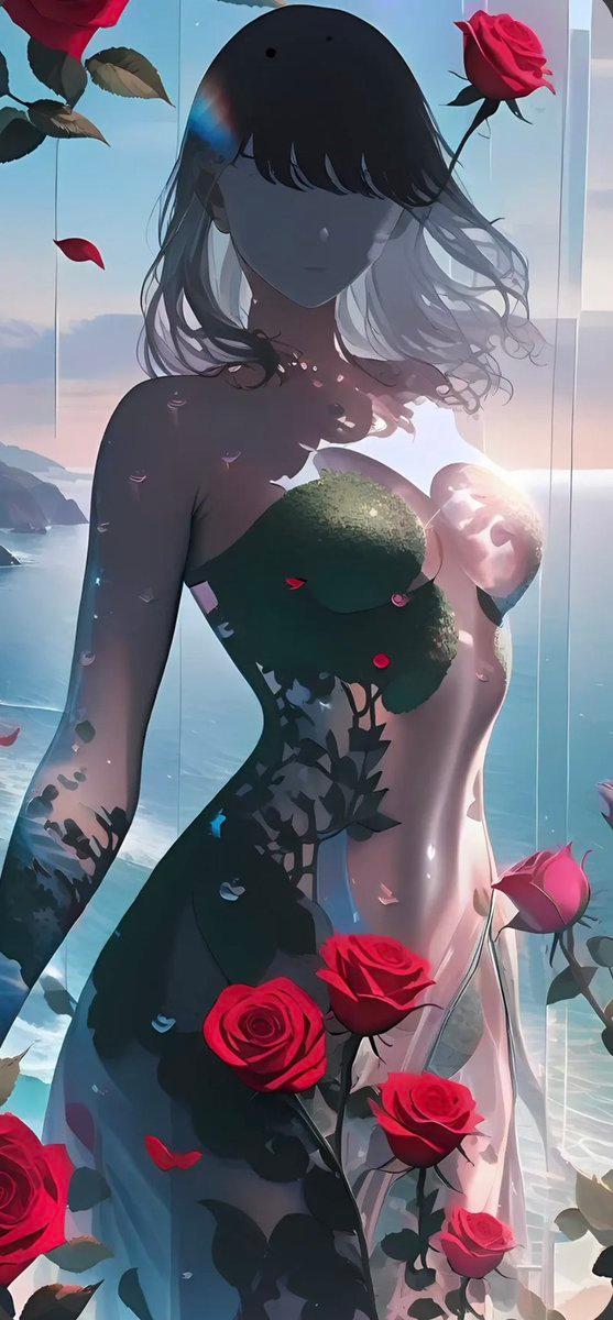 玫瑰精灵海洋风韩漫肖像