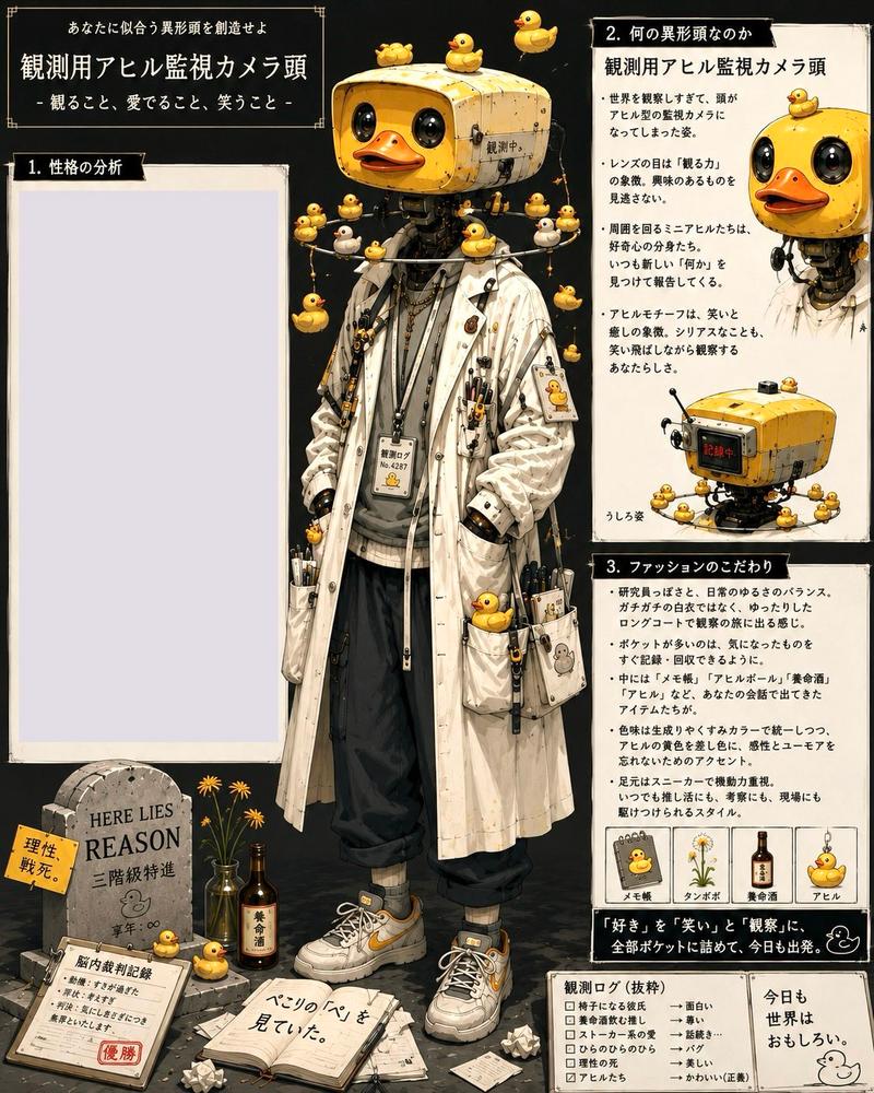 小黄鸭监控摄像头头角色设定集