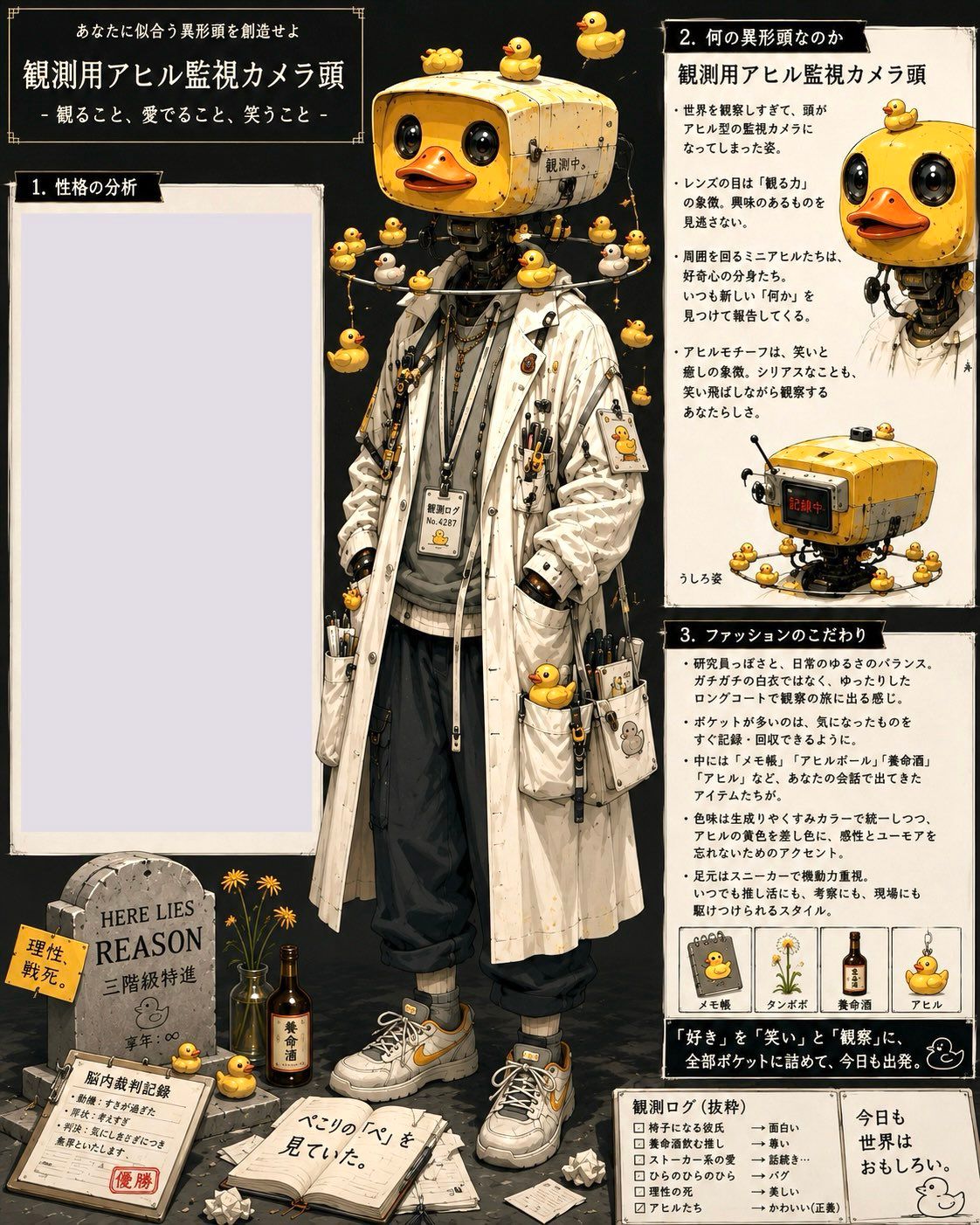 小黄鸭监控摄像头头角色设定集