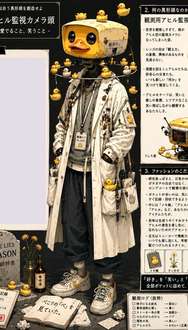 小黄鸭监控摄像头头角色设定集