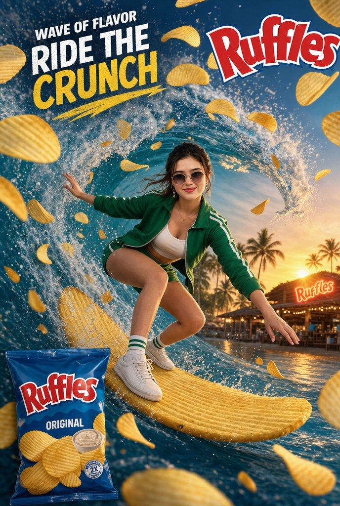 Ruffles “WAVE OF FLAVOR” 冲浪广告