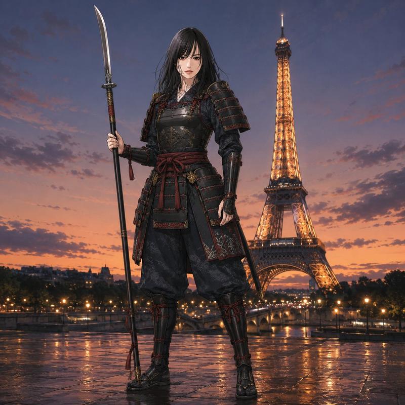 武士 Cosplay 地标人像生成器