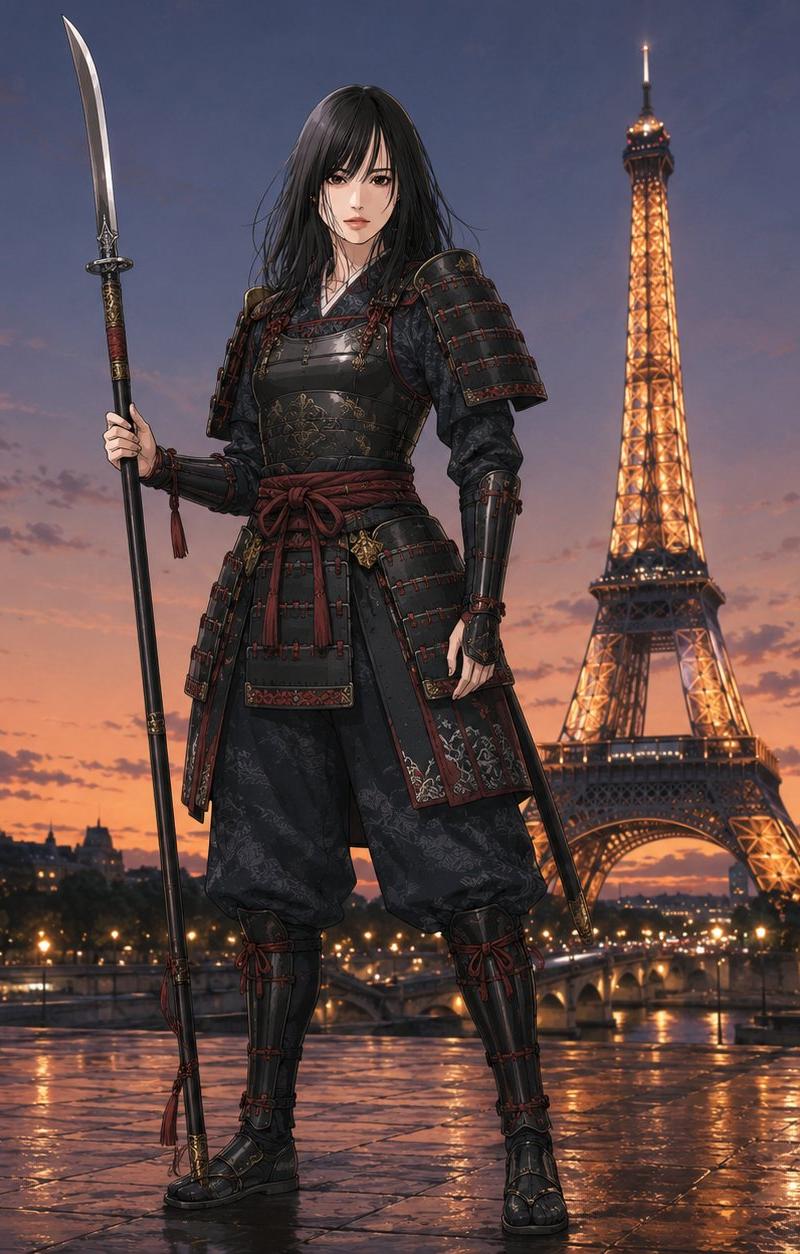 武士 Cosplay 地标人像生成器