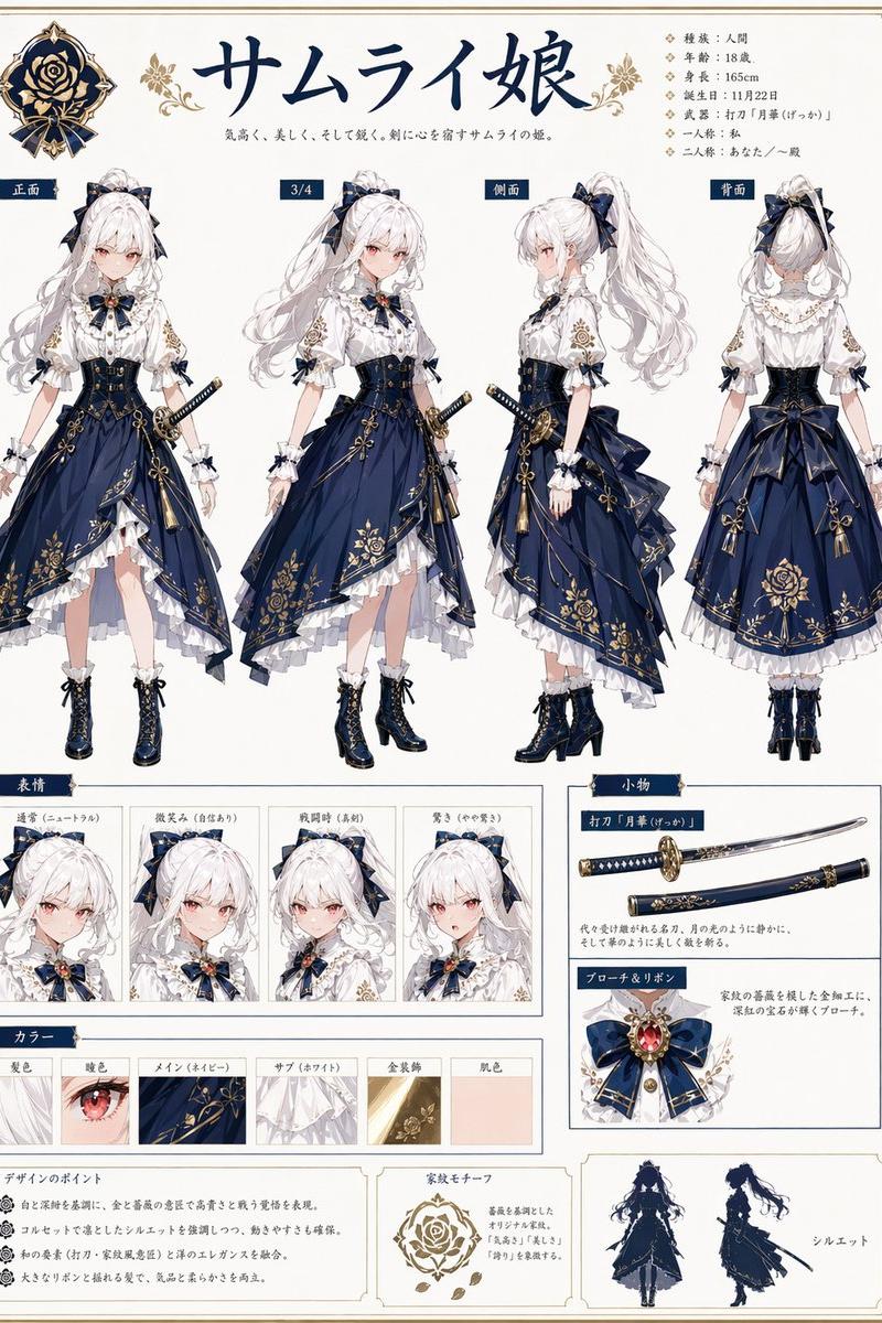 武士公主角色设定集