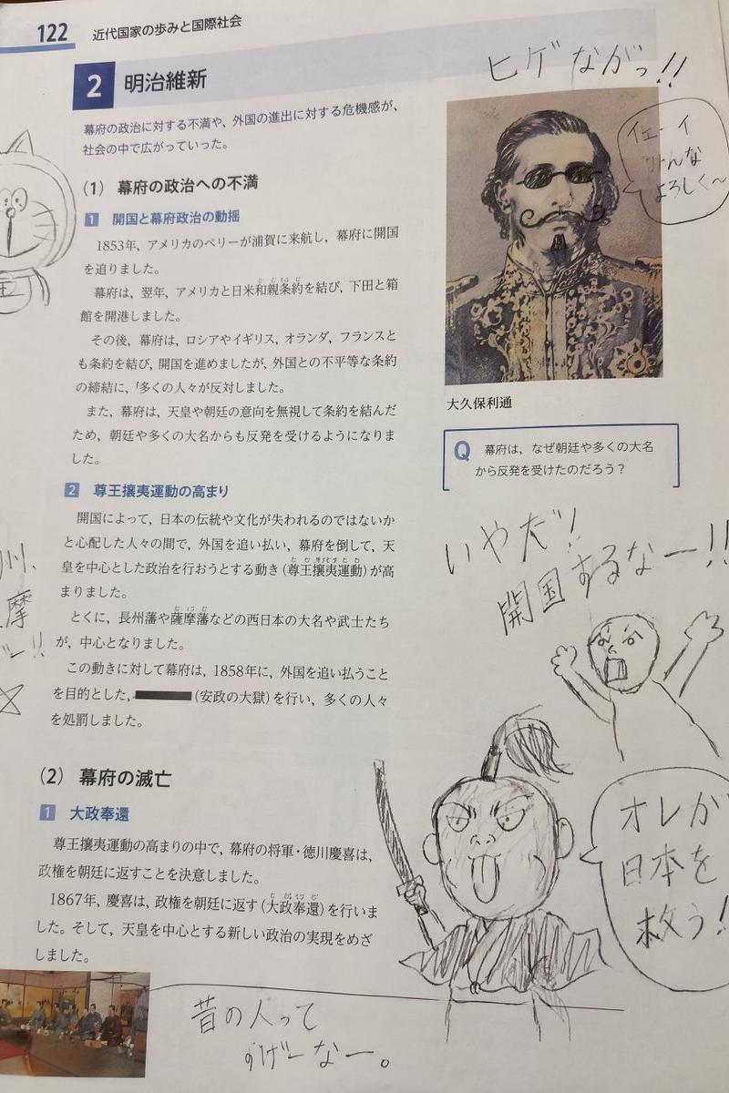 课本历史人物涂鸦