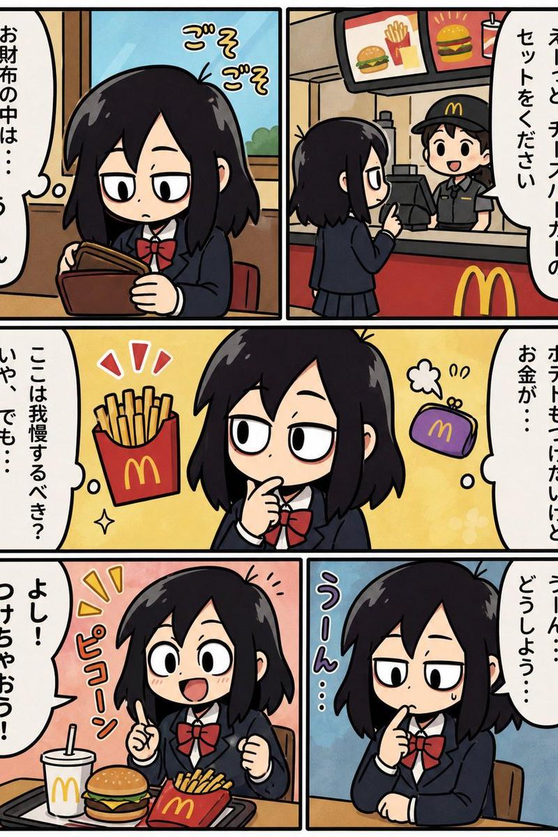 Fast Food Schoolgirl Manga Page