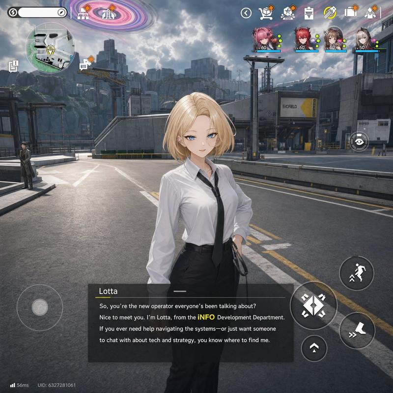 科幻抽卡 RPG 对话截图
