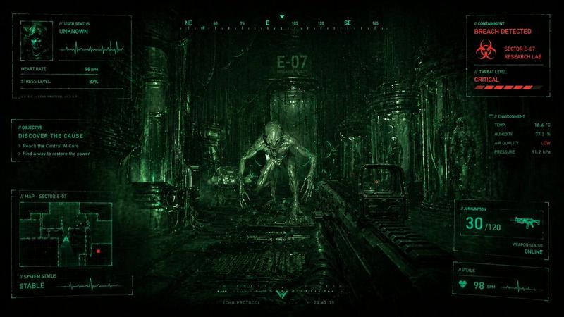 科幻恐怖 FPS HUD 实验室入侵