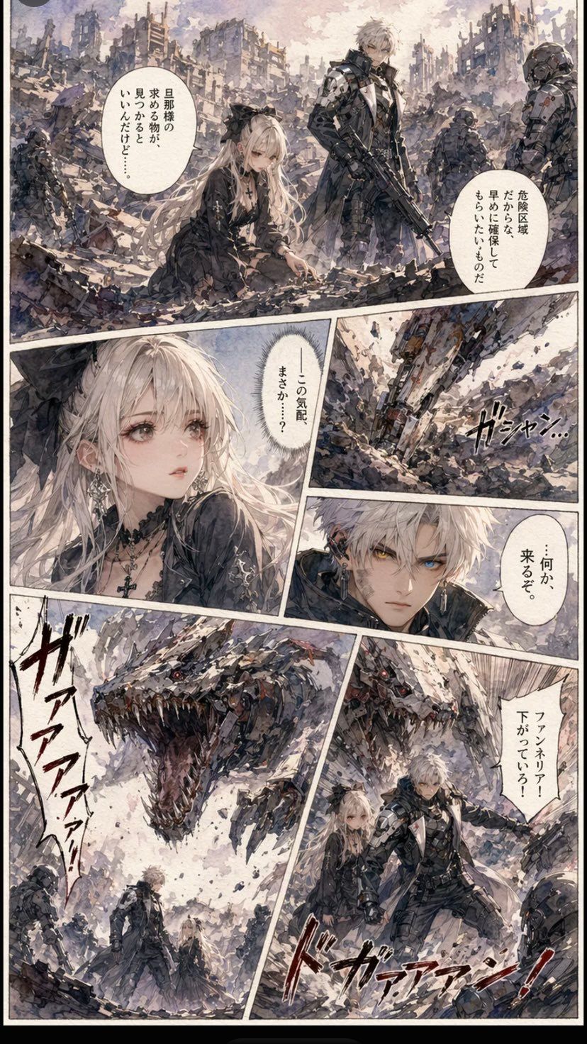 Gritty Sci-Fi Shoujo Manga Page