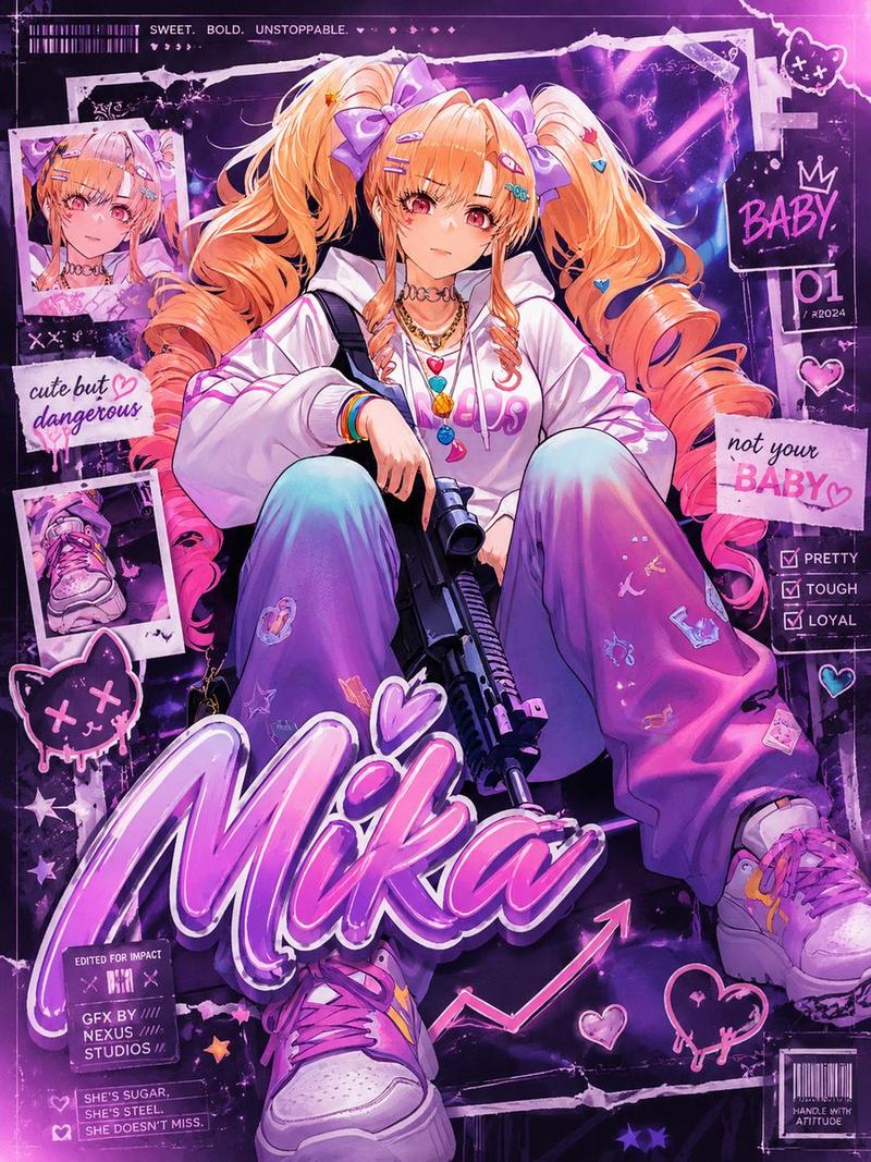 剪贴簿风格动漫 GFX 海报