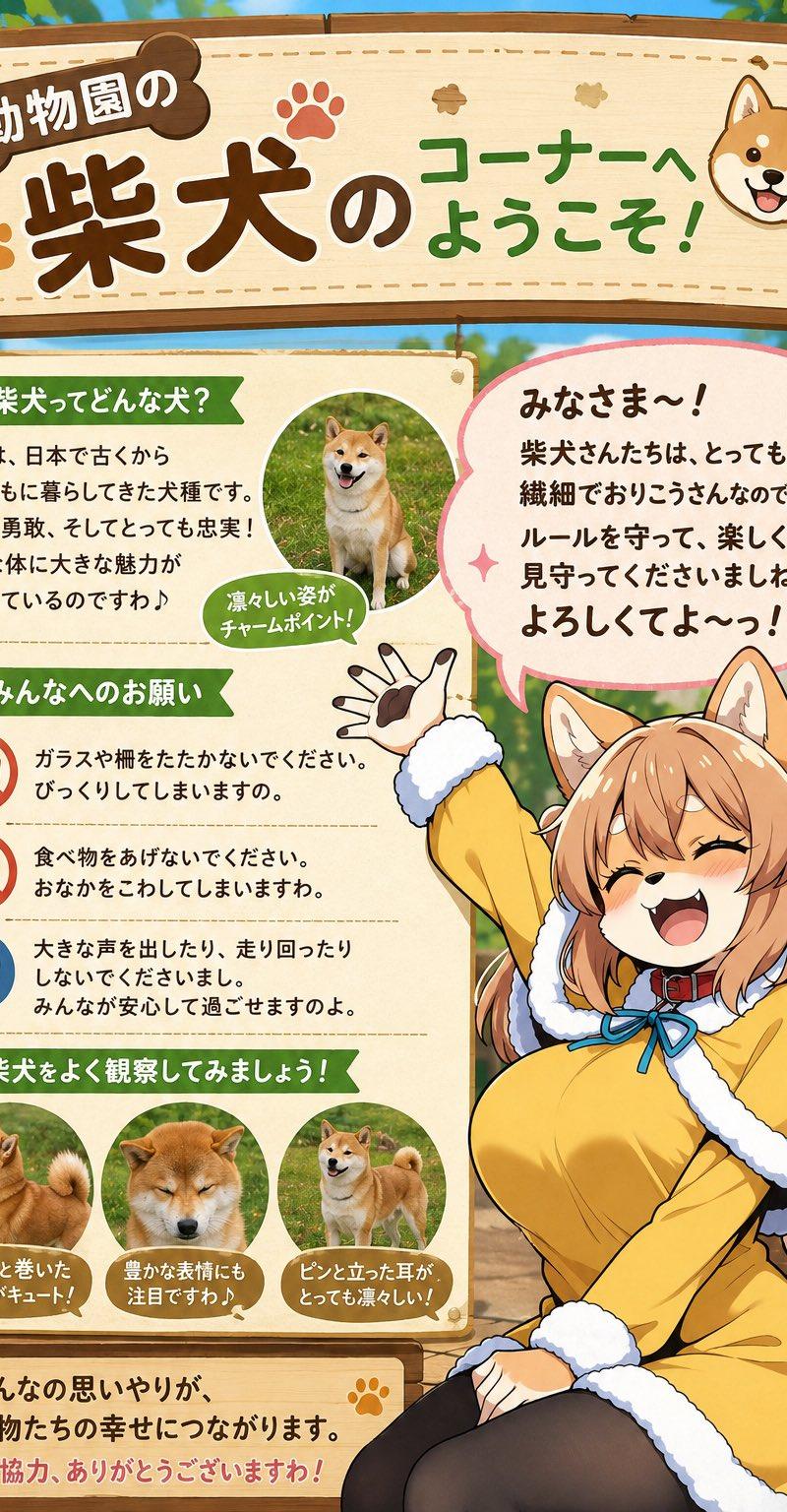 柴犬动物园角落海报