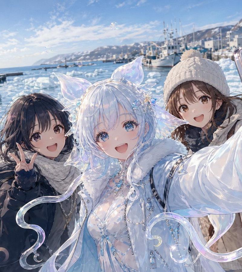 知床泡泡海天使自拍