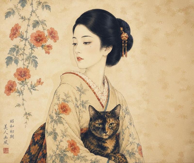 昭和时代日式绘画风格