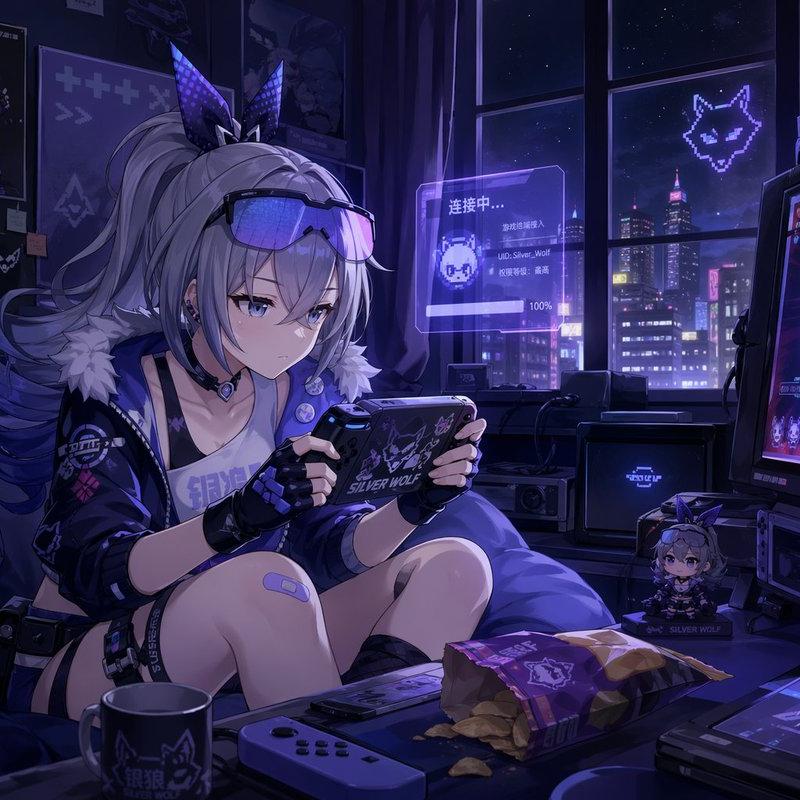 Silver Wolf 游戏角色艺术