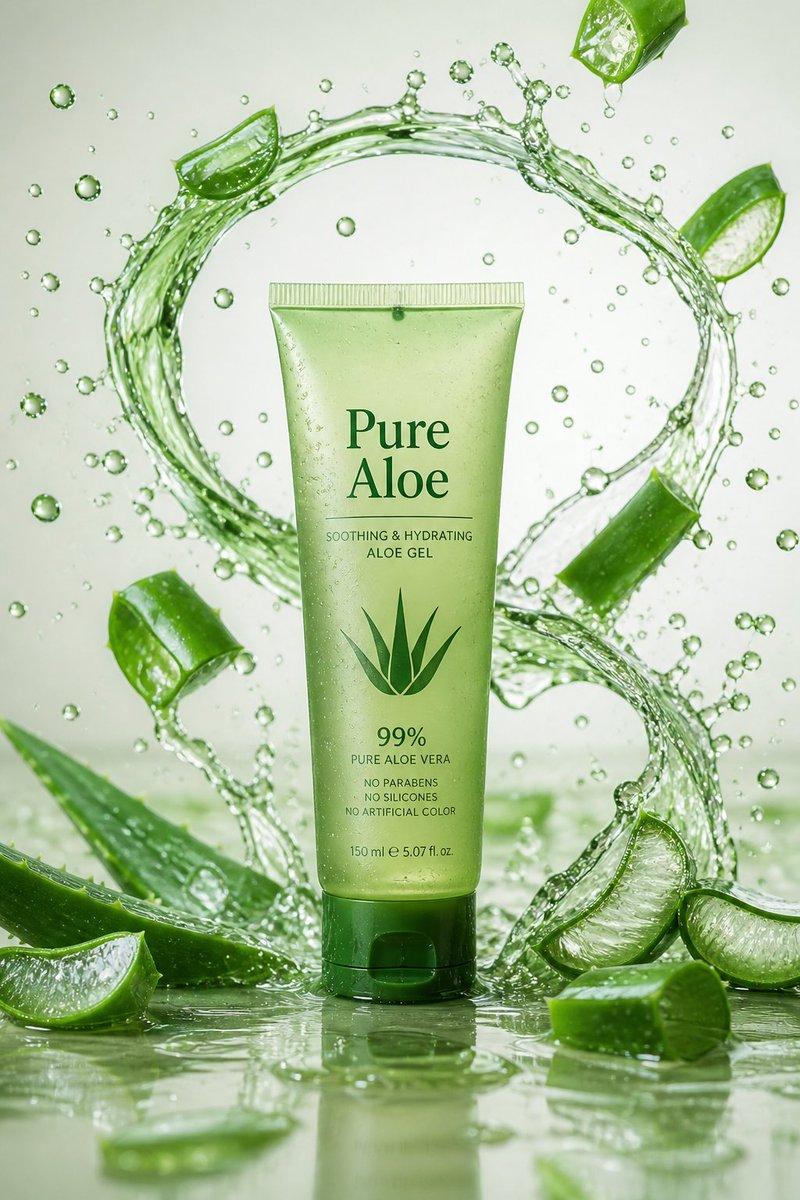 Pure Aloe 护肤品广告