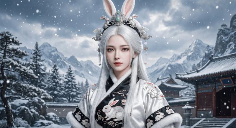 雪兔女皇肖像