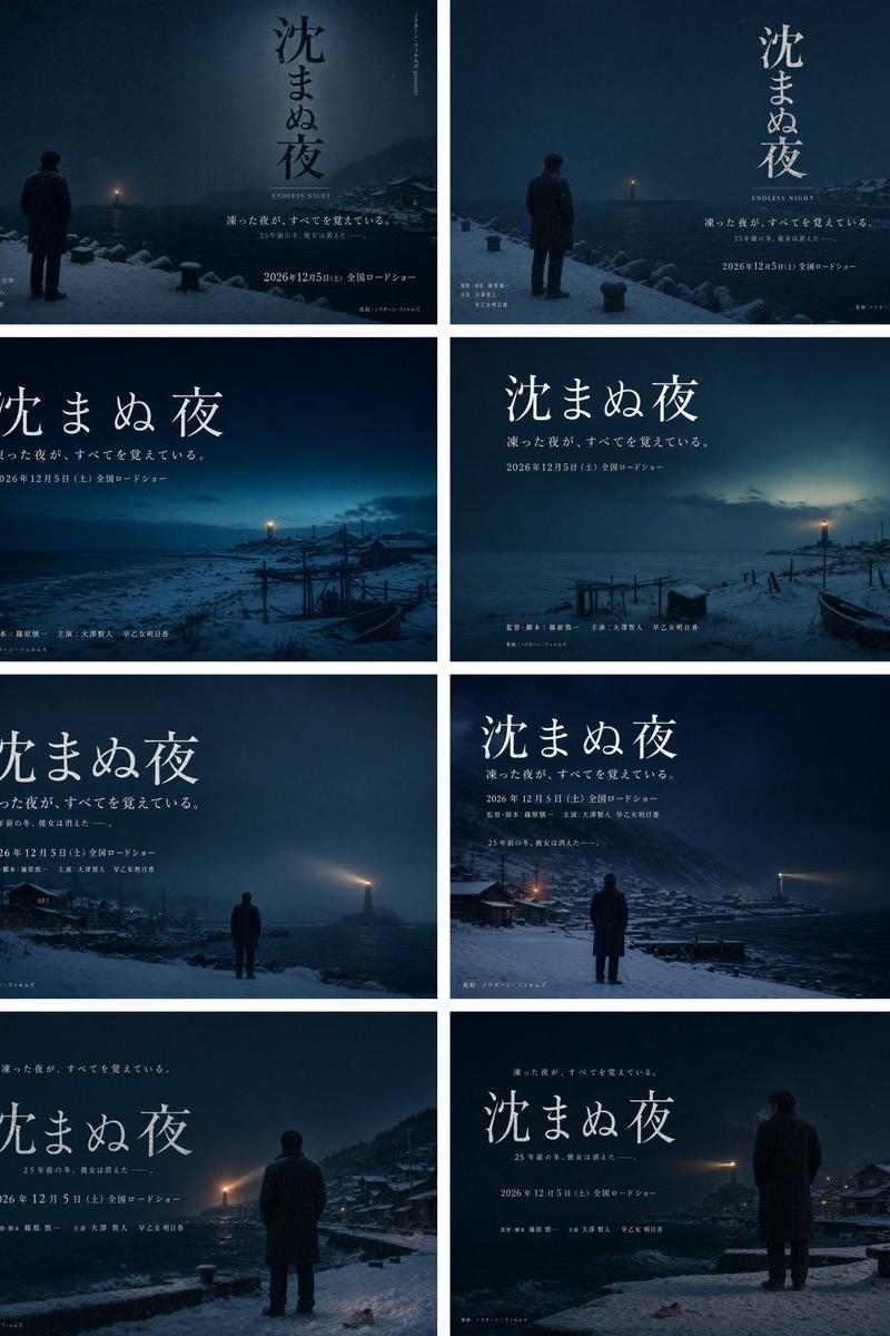 雪景日本电影海报网格