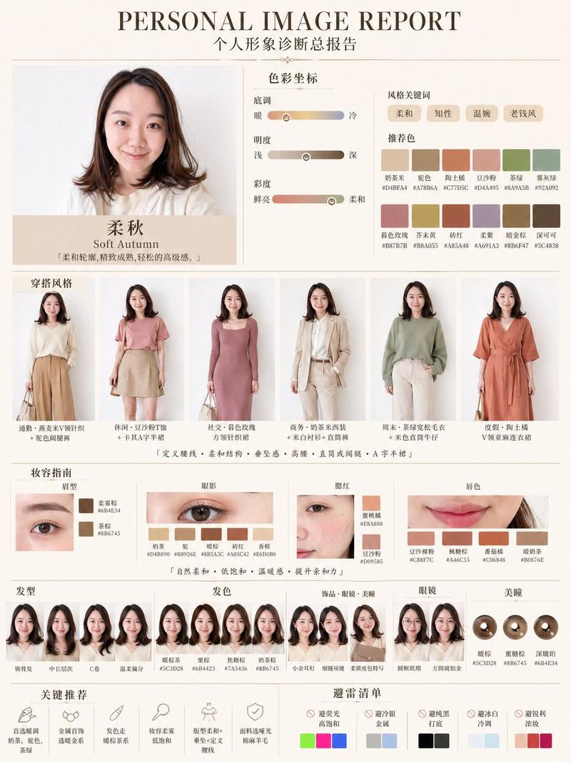 柔秋型人个人形象诊断报告