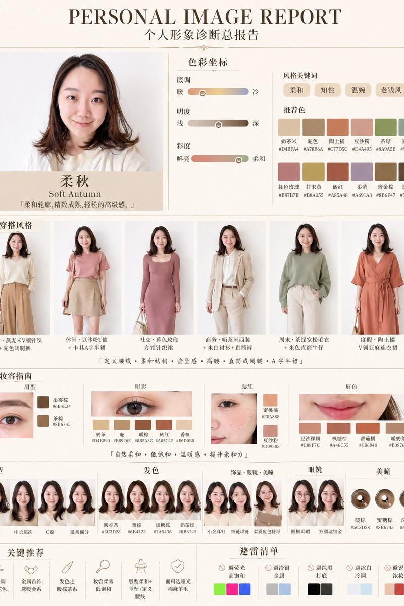 柔秋型人个人形象诊断报告