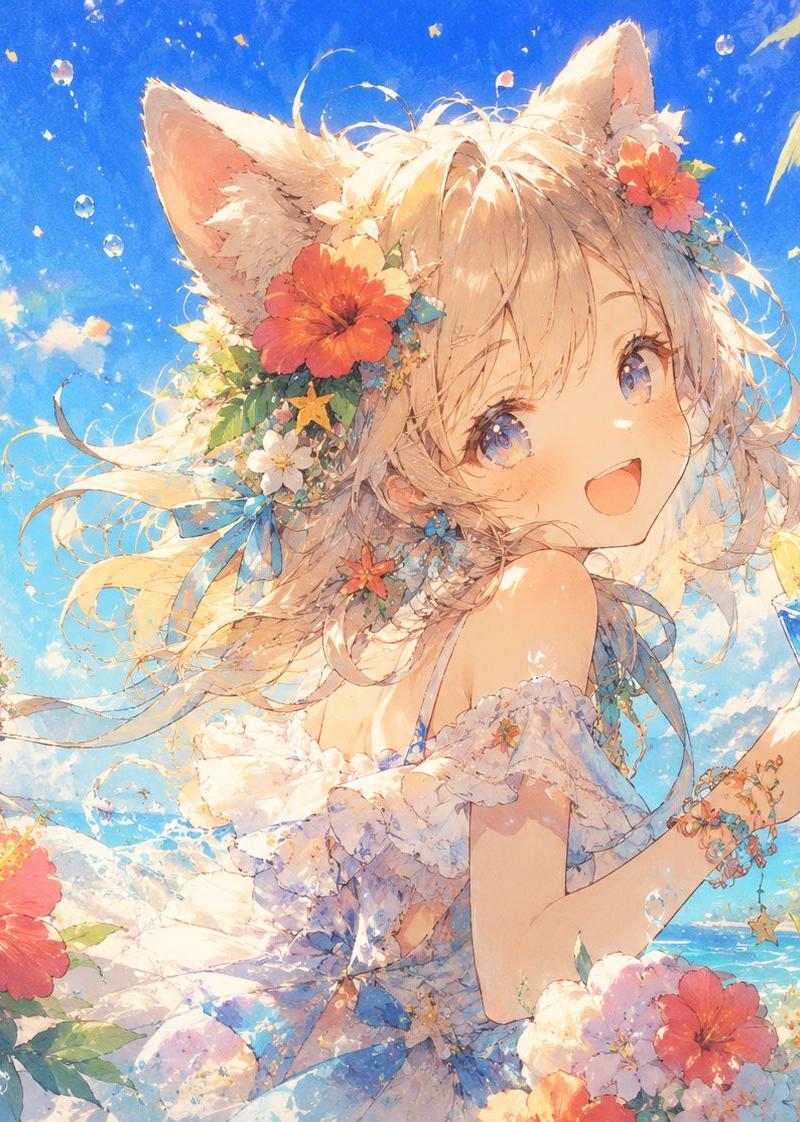 柔软猫耳动漫艺术
