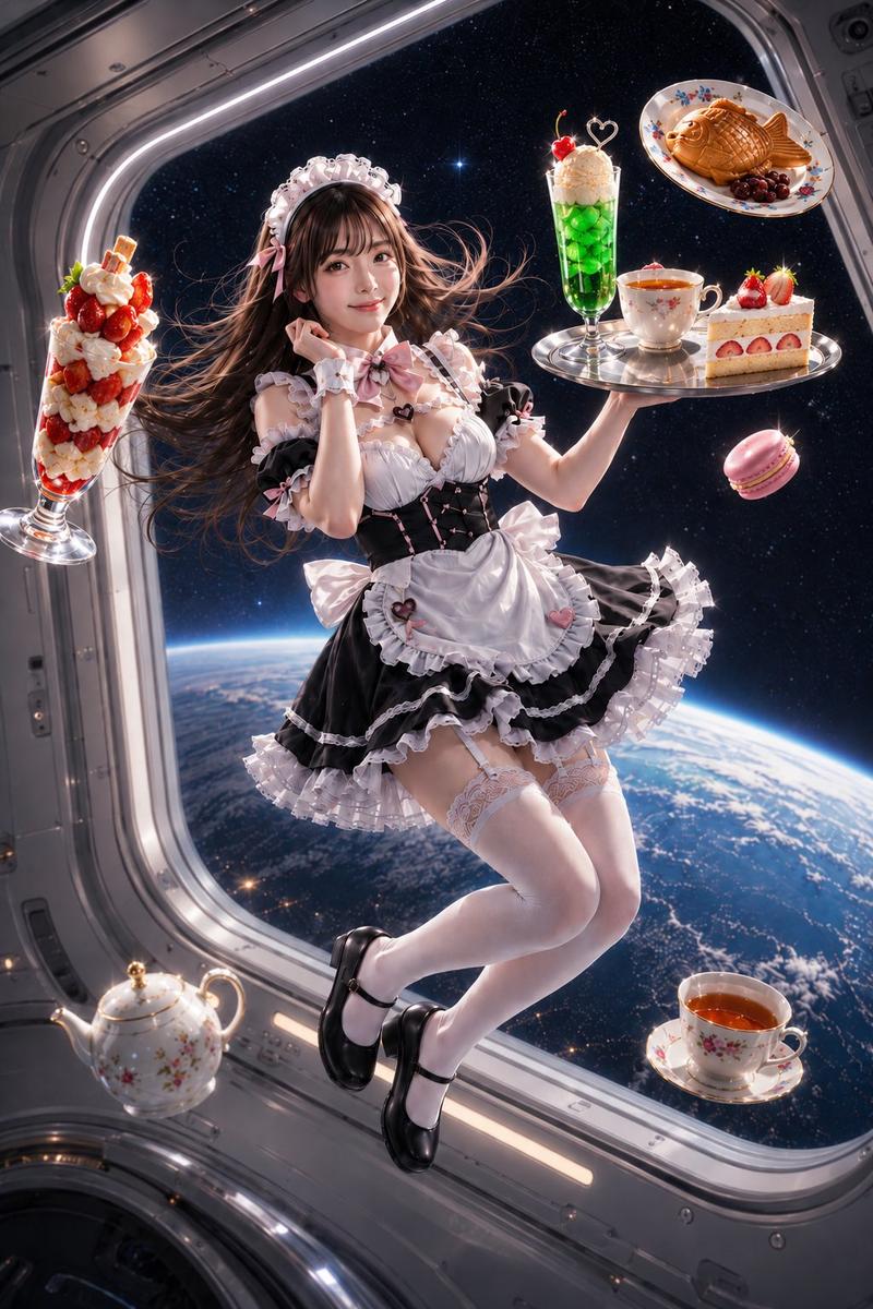 太空女仆咖啡厅零重力肖像