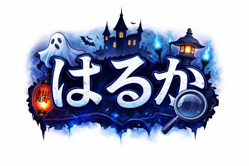 日式万圣节惊悚主题 Logo