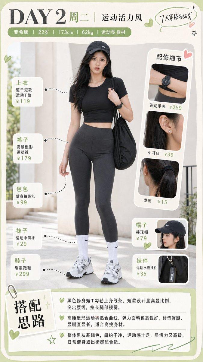 Sporty Outfit Breakdown Poster