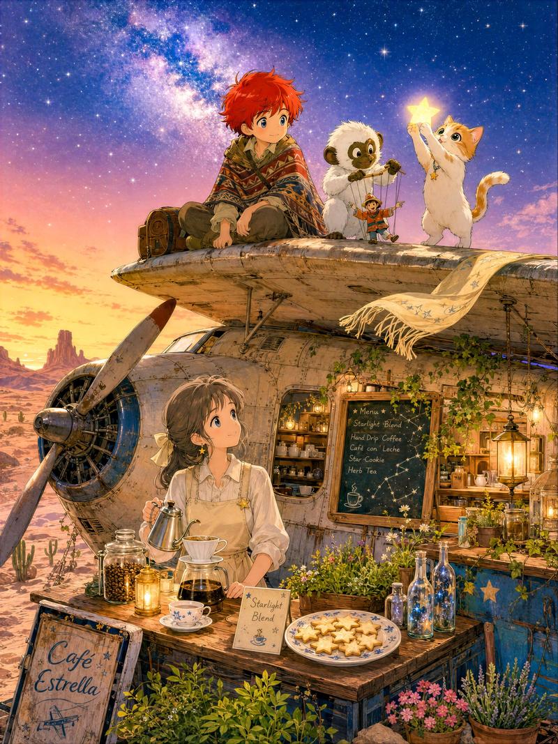 星空沙漠咖啡馆叙事