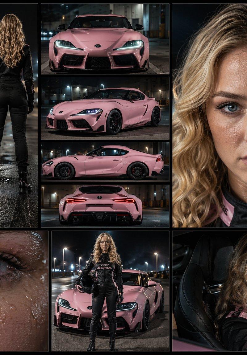 女性街头赛车手参考图集