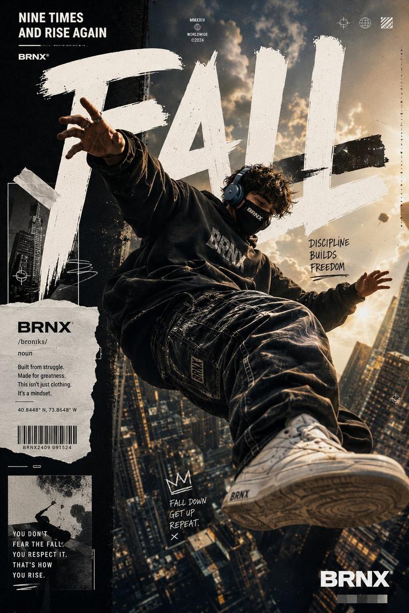 Streetwear Floating Poster Design