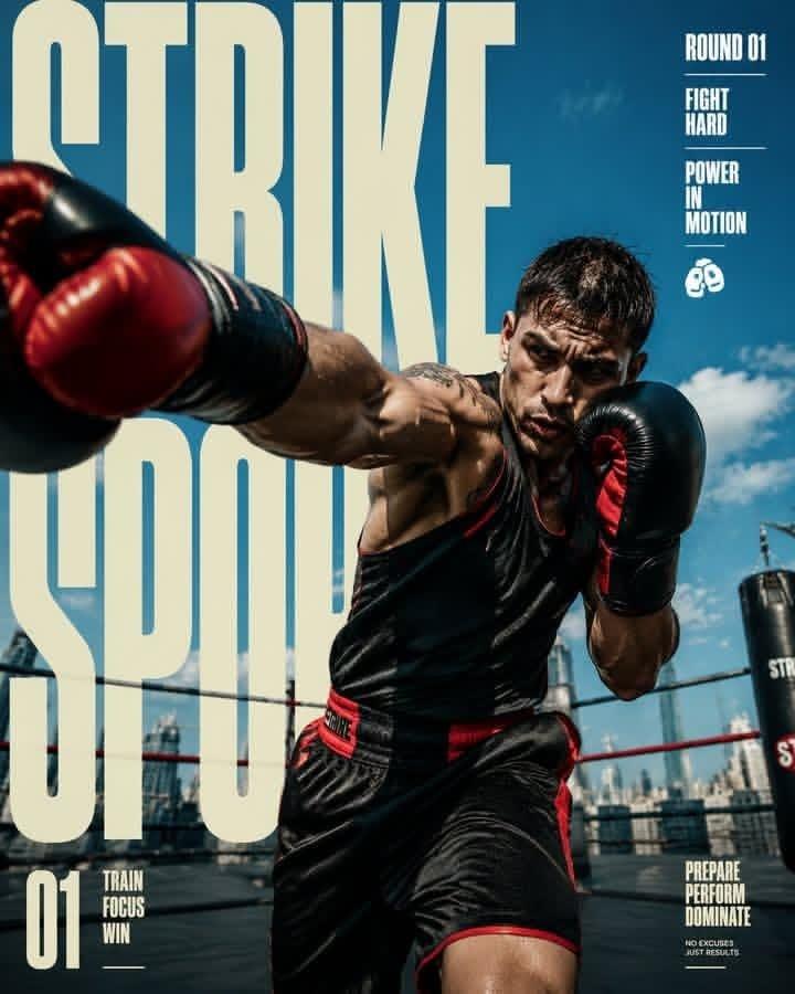 Strike Sport 拳击手主题海报