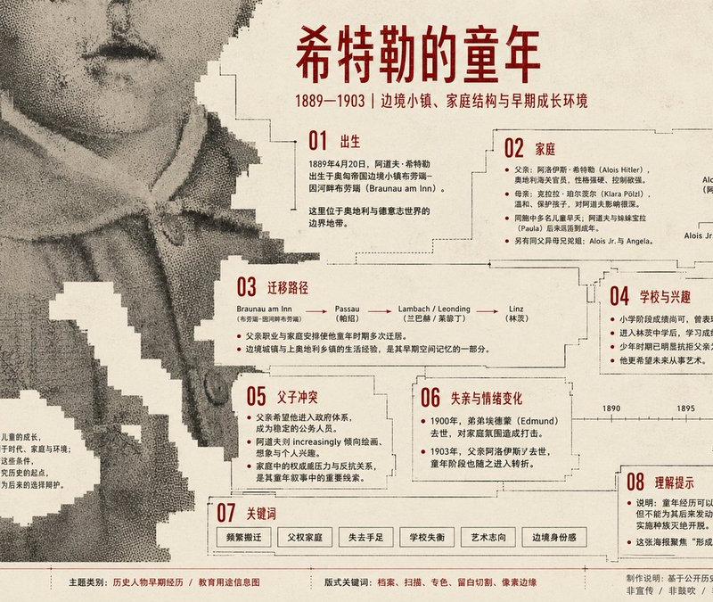 像素故障结构化信息图海报