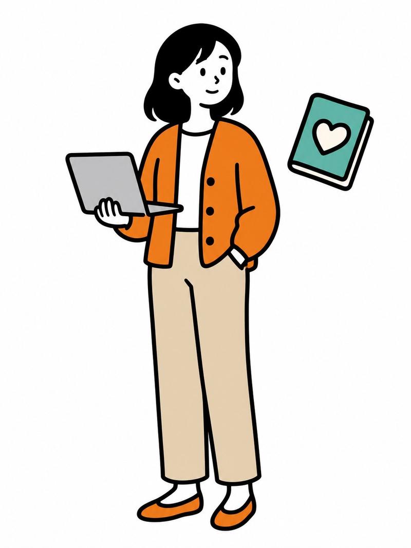 Cute Student Presentation Illustration