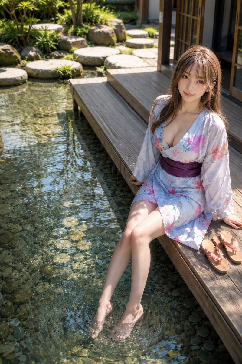 夏季缘侧庭院肖像