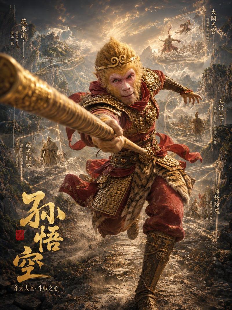 史诗级孙悟空奇幻海报
