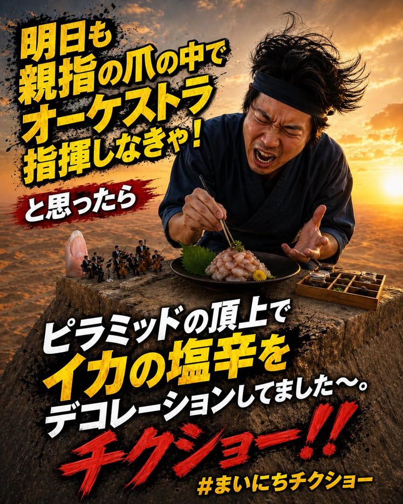 金字塔前的超现实日本梗图缩略图