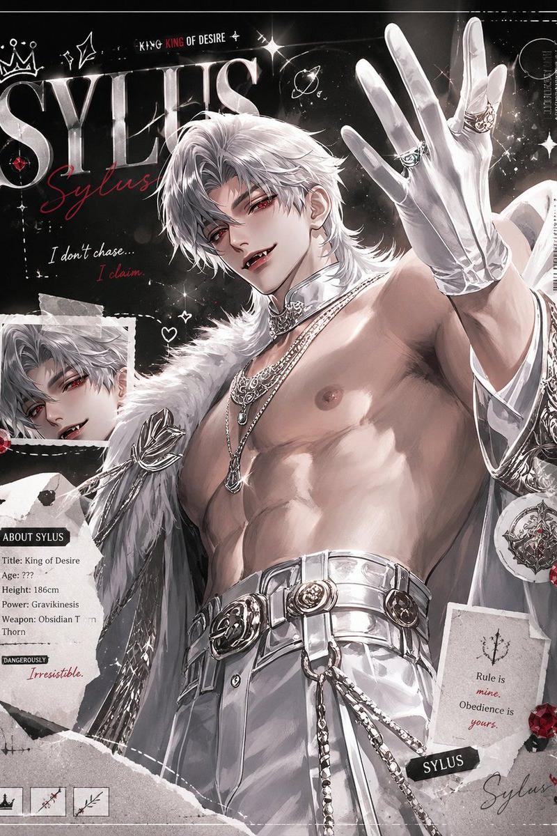 暗黑动漫风 Sylus 剪贴簿海报