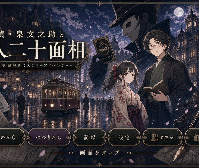 Cleaned Taisho Mystery Game Title Screen