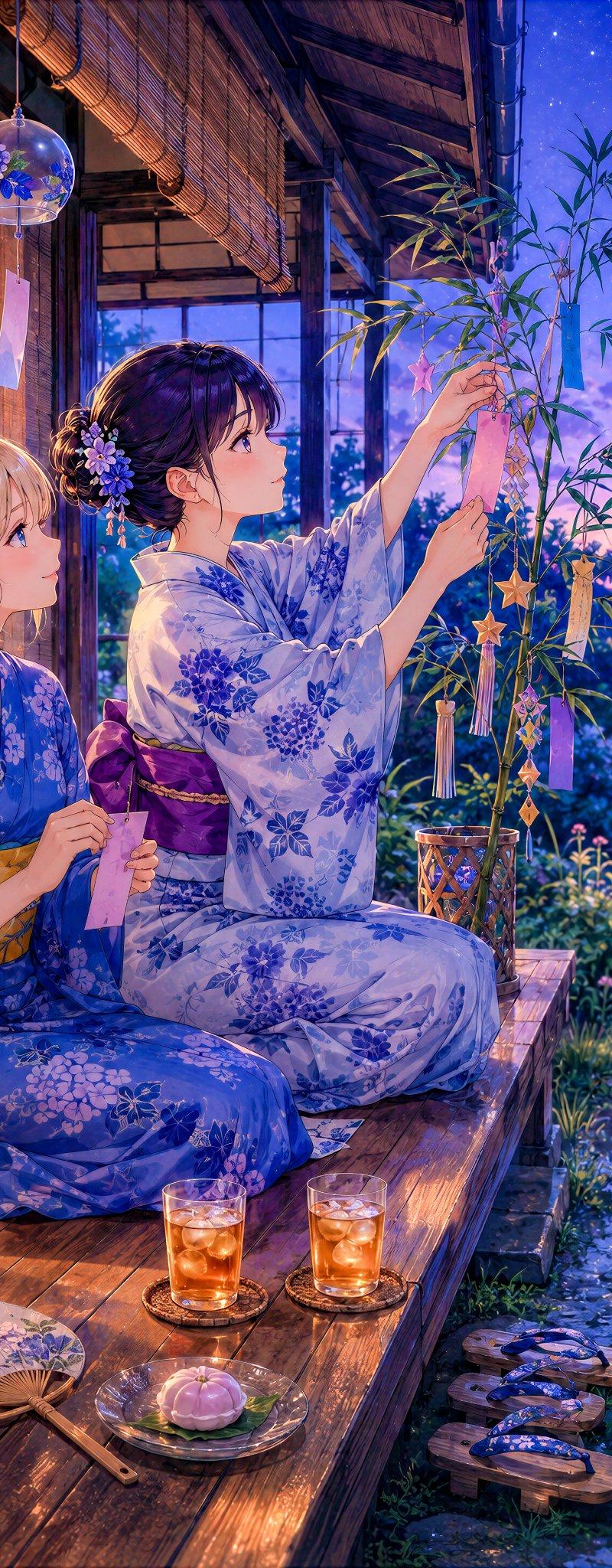 七夕缘侧动漫场景