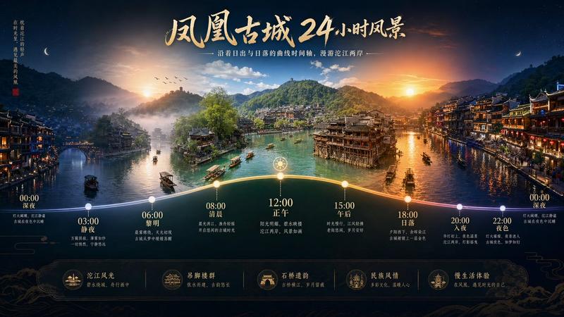 延时摄影时间轴风景提示词