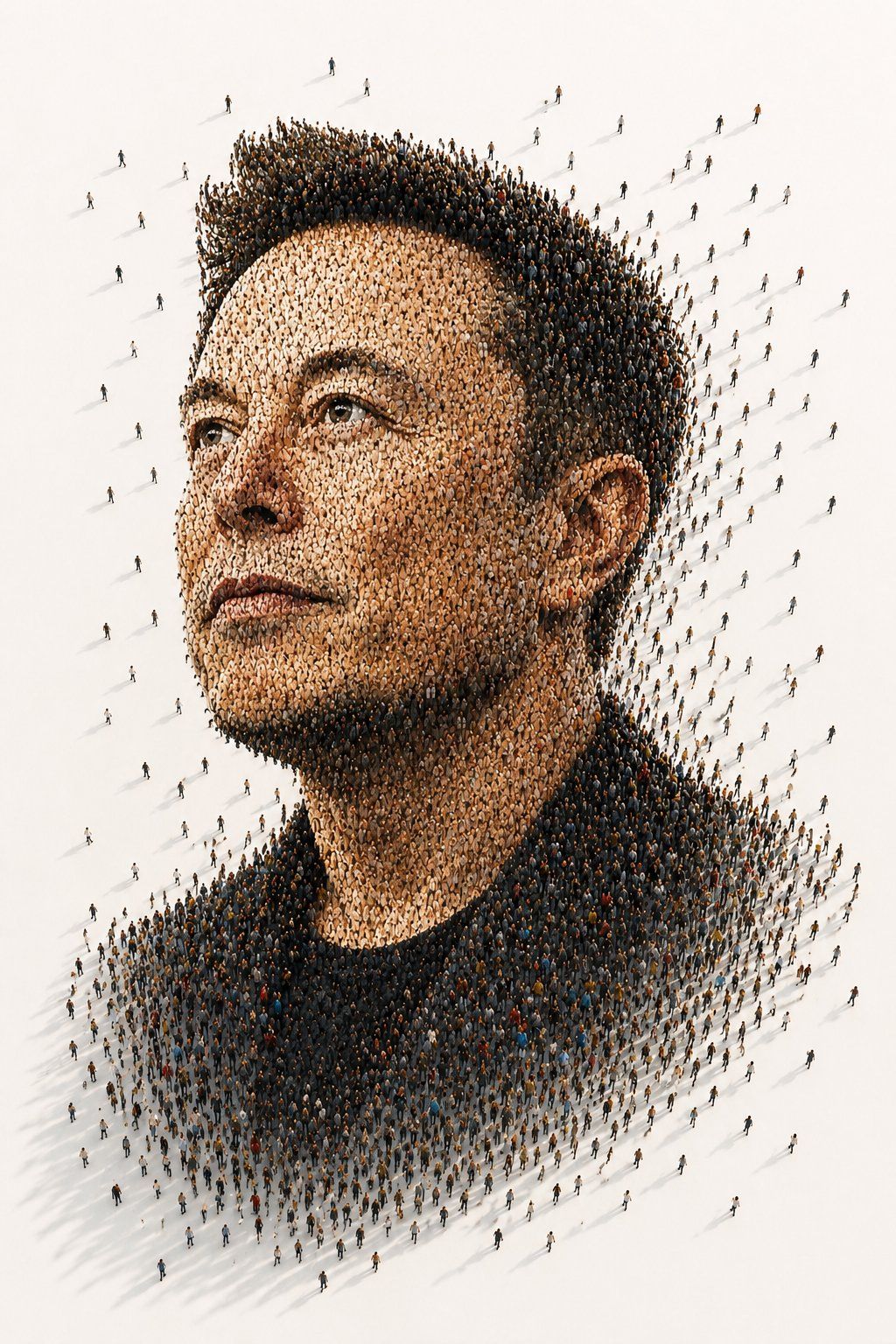 Tiny People Crowd Portrait