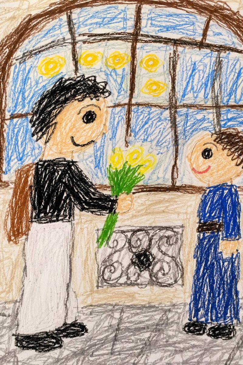 幼儿蜡笔画风格转换