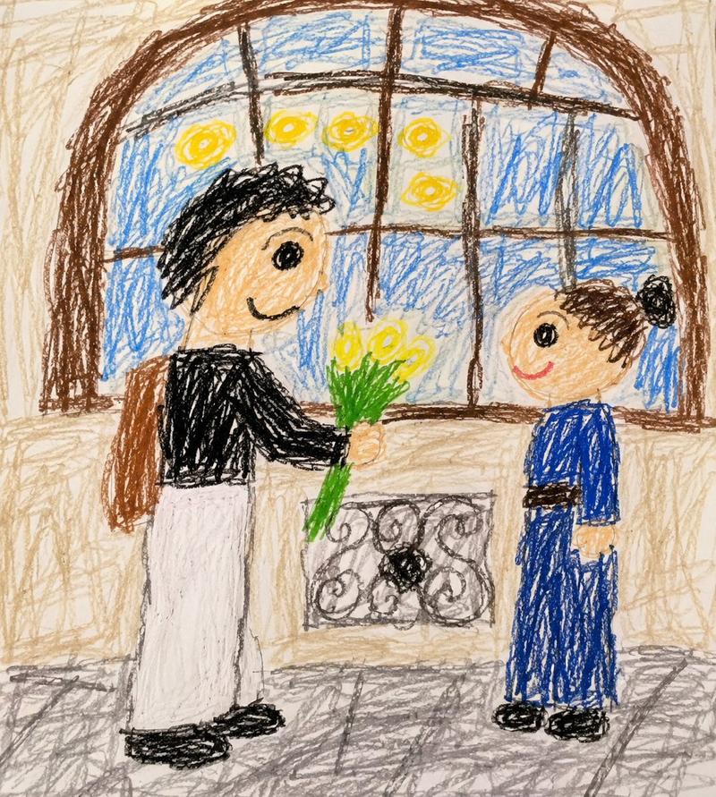 幼儿蜡笔画风格转换