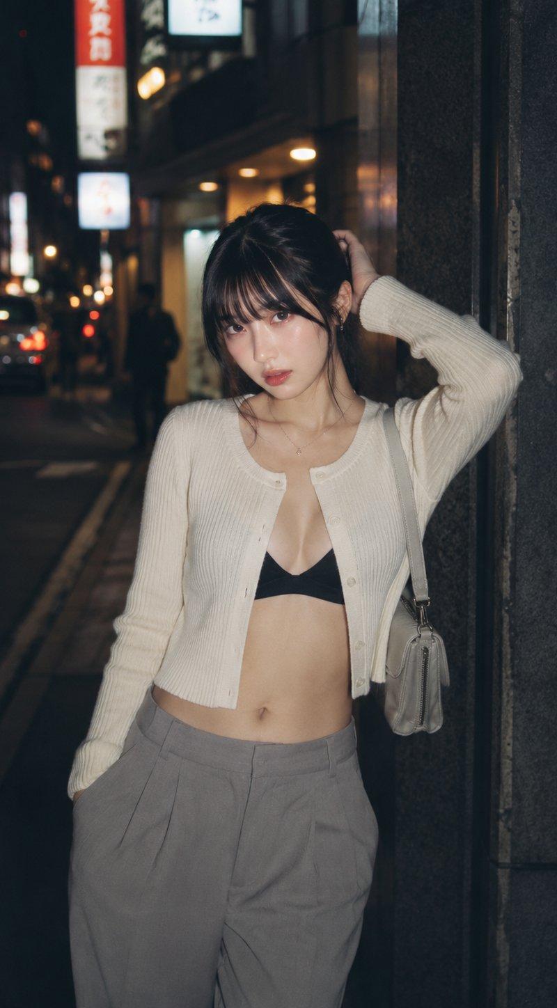 东京夜巷人像