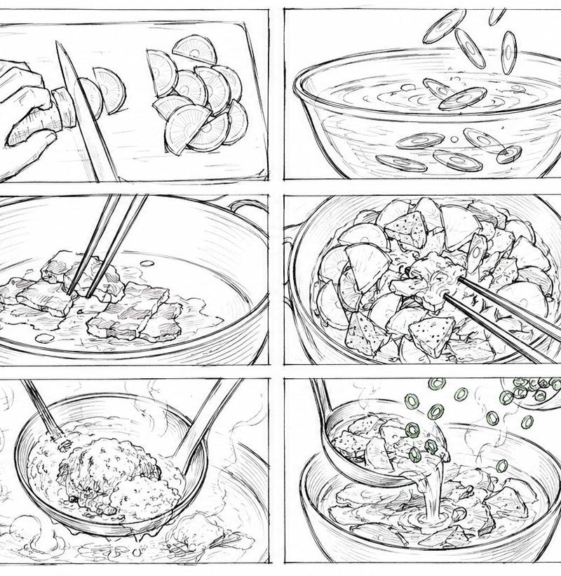 猪肉味噌汤粗略分镜故事板