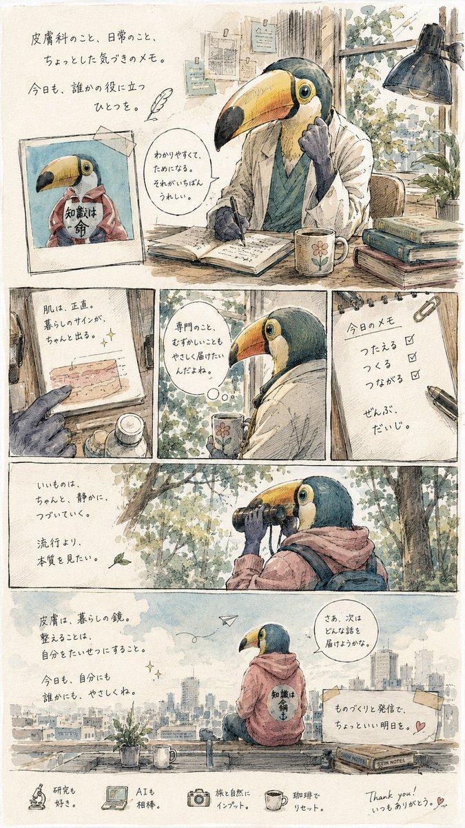 巨嘴鸟皮肤科医生日记漫画