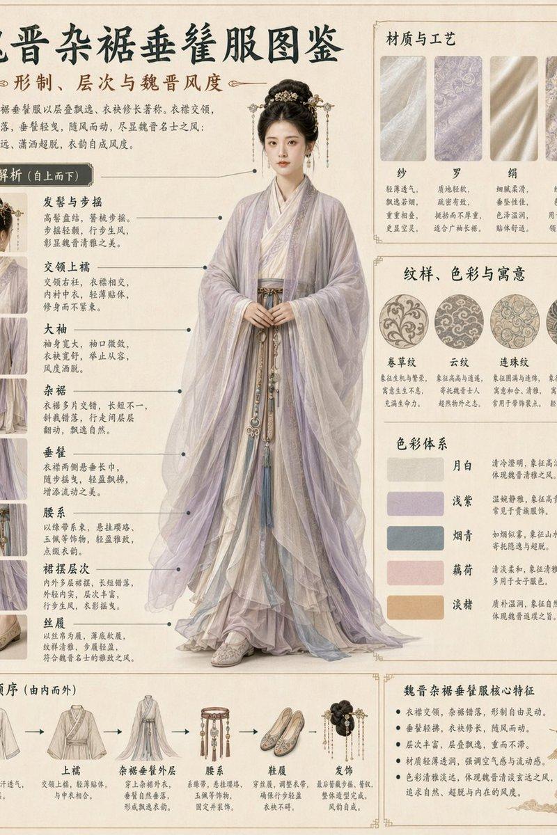 传统服饰信息图指南