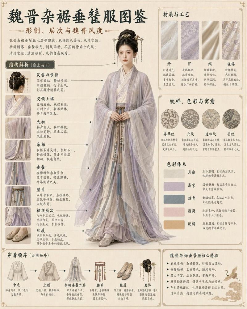 传统服饰信息图指南